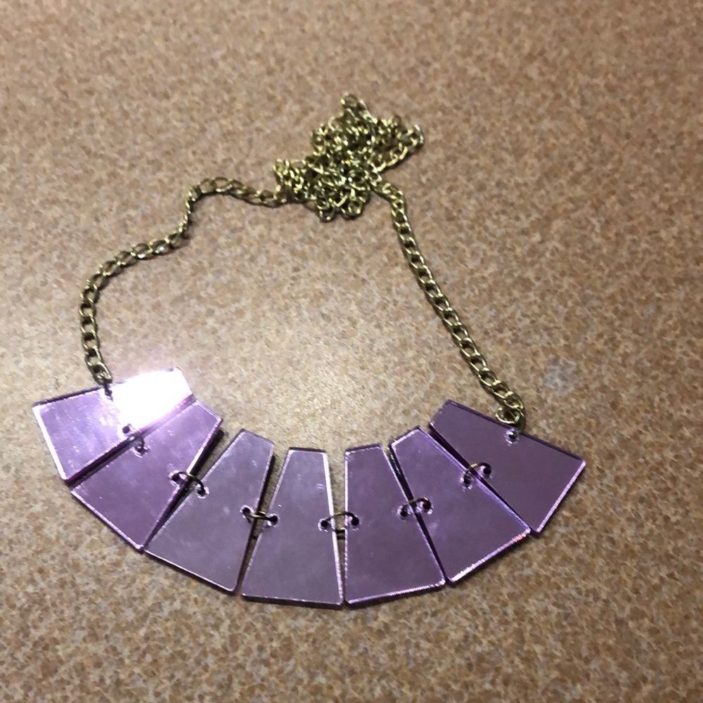 Callie lives purple retro necklace
